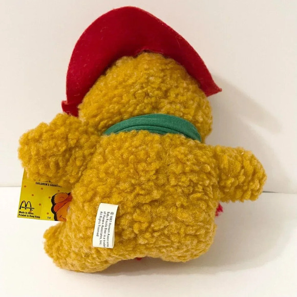 Vtg 1988 Christmas Muppet Baby Fozzie Bear Plush Xmas Holiday 7 Inch  Tall Toy - Picture 7 of 16